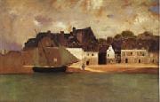 Odilon Redon Breton Port oil painting